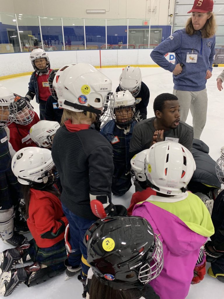 Inner City Kids Hockey Equipment Lift Up